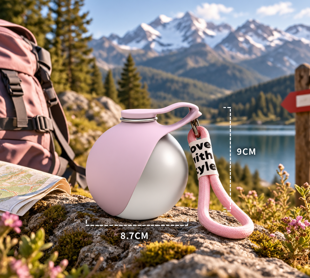 Gourde Nomade chat - L'hydratation qui vous suit en promenade