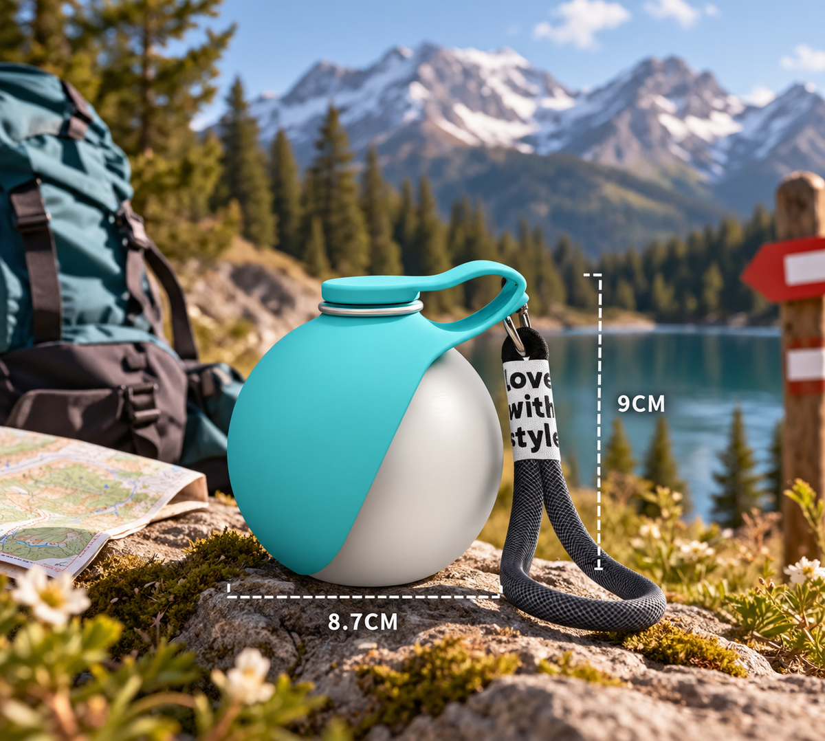 Gourde Nomade chat - L'hydratation qui vous suit en promenade