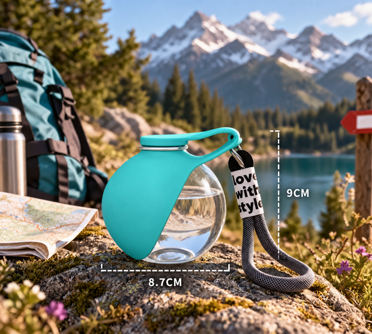Gourde Nomade chat - L'hydratation qui vous suit en promenade