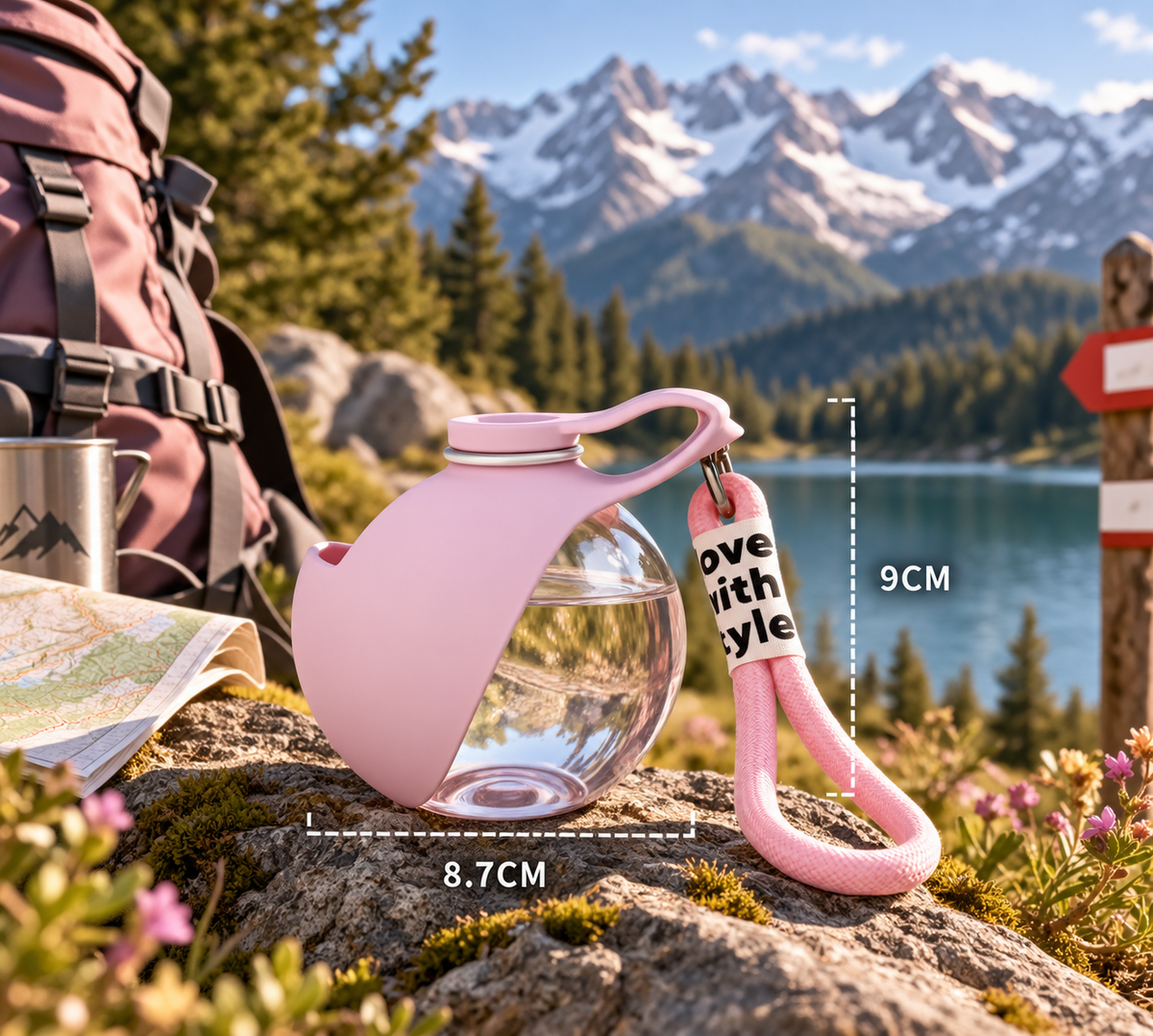 Gourde Nomade chat - L'hydratation qui vous suit en promenade